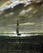 Caspar David Friedrich Seestuck bei Mondschein painting